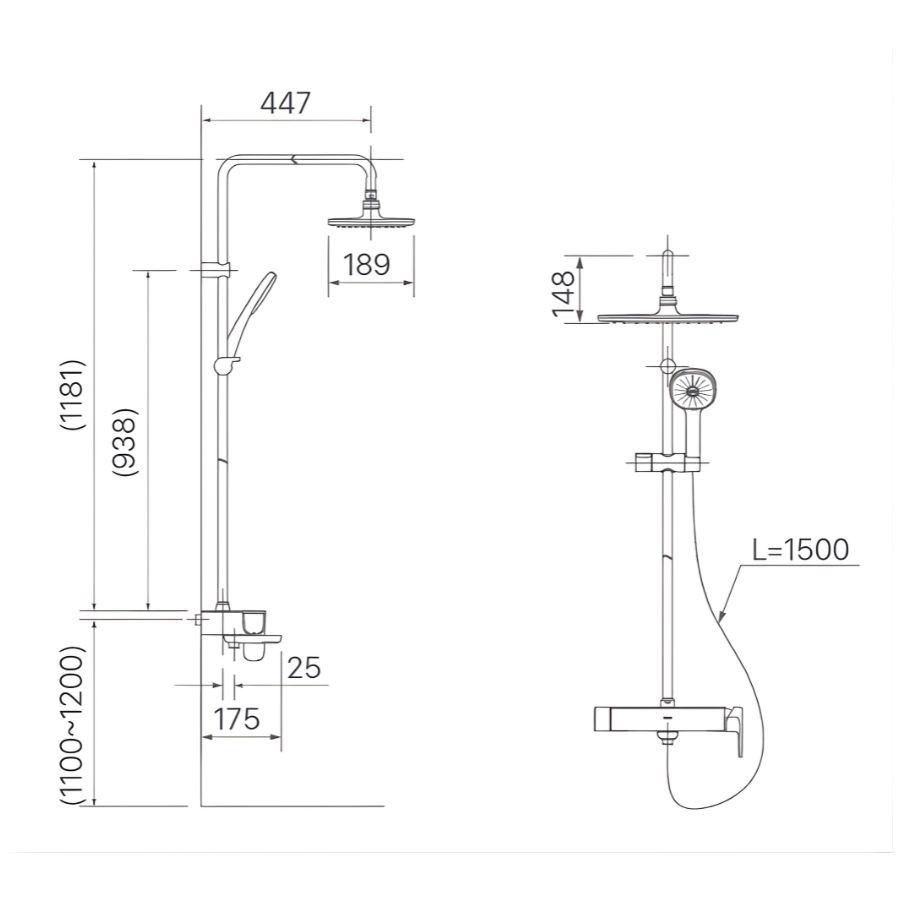  Sen tắm cây Inax BFV-635S