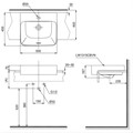 Chậu Rửa Lavabo Toto bán âm bàn LW1315CBVN#XW
