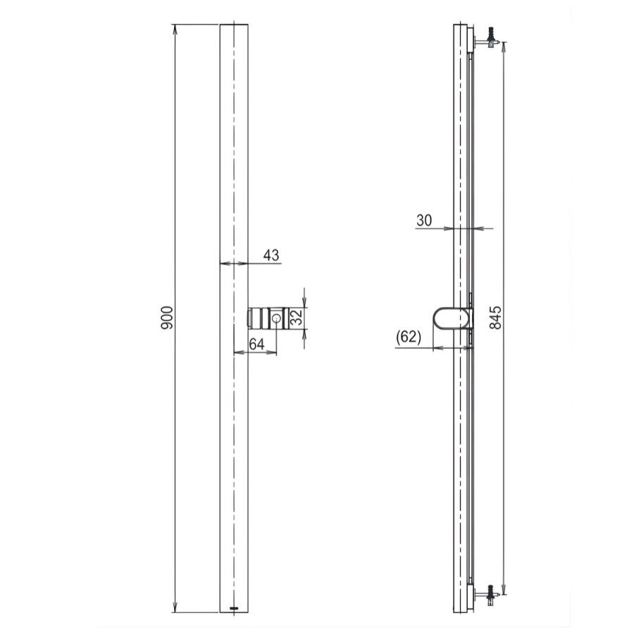 Thanh trượt sen tắm TOTO TBW160V0A
