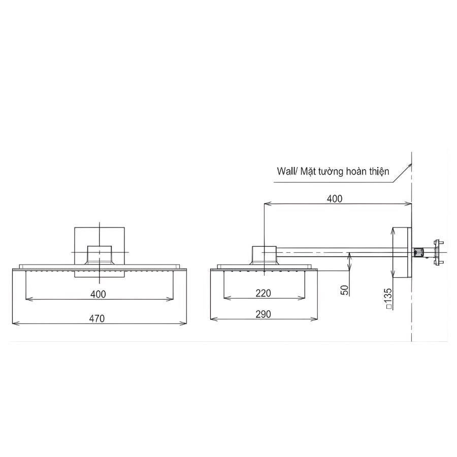 Bát sen gắn tường TOTO TBW08004A