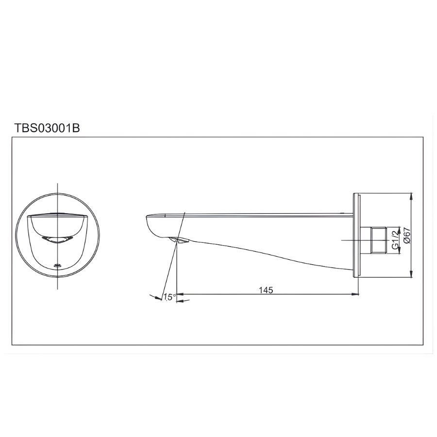 Vòi xả bồn TOTO TBS03001B