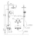 Sen Cây nhiệt độ Inax  BFV-6015S