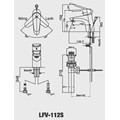 Vòi lavabo nóng lạnh INAX LFV-112S
