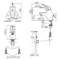 Vòi lavabo nóng lạnh INAX LFV-3002S