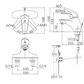 Vòi lavabo nóng lạnh INAX LFV-3001S