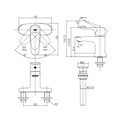 Vòi lavabo nóng lạnh INAX LFV-1111S