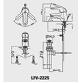 Vòi lavabo nóng lạnh INAX LFV-222S