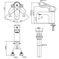 Vòi lavabo nóng lạnh INAX LFV-1112S