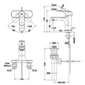 Vòi lavabo nóng lạnh INAX LFV-1401S