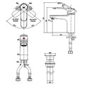 Vòi lavabo nóng lạnh INAX LFV-1402S-R