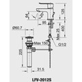 Vòi lavabo nóng lạnh INAX LFV-2012S