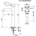 Vòi lavabo nóng lạnh INAX LFV-502S