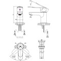 Vòi lavabo nóng lạnh INAX LFV-2012S-R