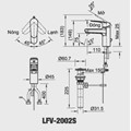 Vòi lavabo nóng lạnh INAX LFV-2002S