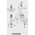 Vòi lavabo nóng lạnh INAX LFV-6012SH