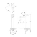 Vòi lavabo nóng lạnh INAX  LFV-5000SH