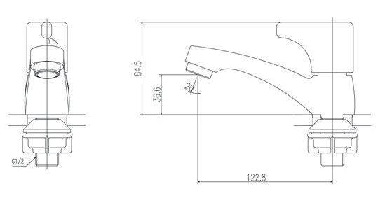 Vòi chậu lavabo lạnh INAX LFV-13B