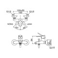 Vòi sen tắm Inax BFV-1003S