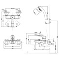 Sen tắm gắn tường Inax BFV-1403S-4C