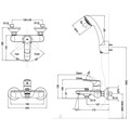 Sen tắm gắn tường Inax BFV-1403S-3C
