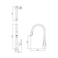 Vòi rửa bát dây rút Inax SFV-900SX