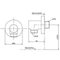 Cút nối tường TOTO TBW01014B