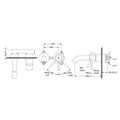 Vòi Lavabo gắn tường nóng lạnh TOTO TLS02308B