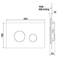 Mặt nạ xả nhấn TOTO MB174P#SS