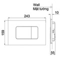Mặt nạ xả nhấn TOTO MB170P#SS