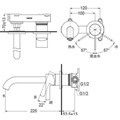 Vòi Lavabo gắn tường nóng lạnh TOTO TLG11308BA