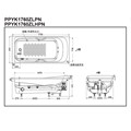 Bồn tắm nằm massage TOTO PPYK1760ZRHPNE/DB505R-2B/TVBF412