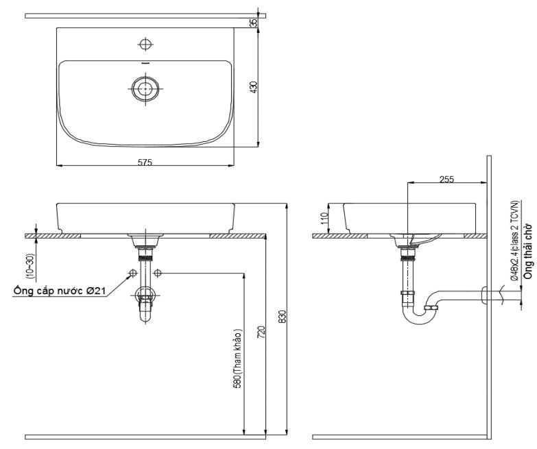 Chậu Đặt Bàn Lavabo INAX AL-632V