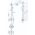 Vòi sen tắm nhiệt độ Inax BFV-633S