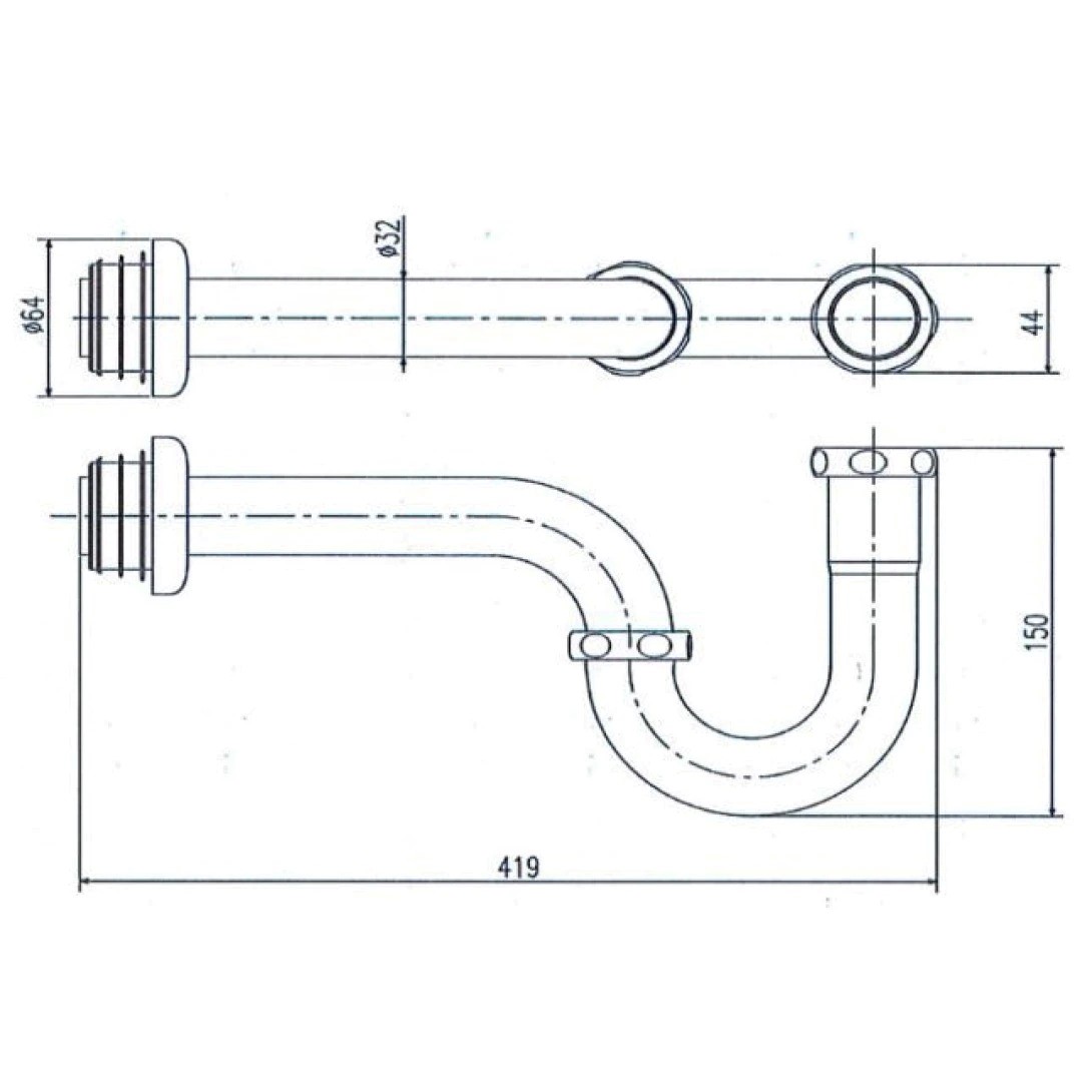 Ống Thải Chữ P INAX A-678P