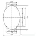 Gương Phòng Tắm Tráng Bạc INAX KF-5070VAC