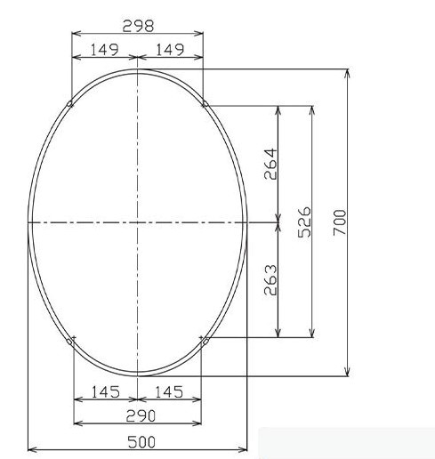 Gương Phòng Tắm Tráng Bạc INAX KF-5070VAC