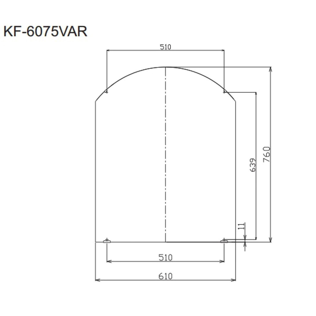 Gương Phòng Tắm Tráng Bạc INAX KF-6075VAR