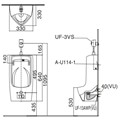 Bồn tiểu nam treo tường INAX AU-431VR