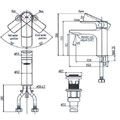 Vòi lavabo nóng lạnh INAX LFV-612SH
