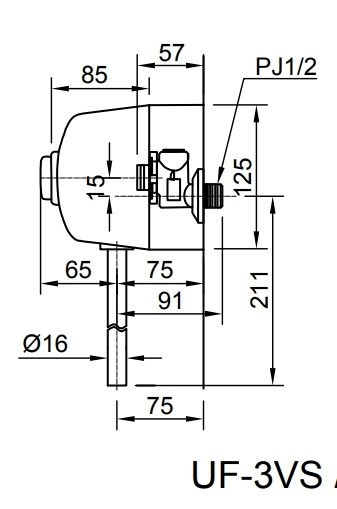 Van xả tiểu nam INAX UF-3VS