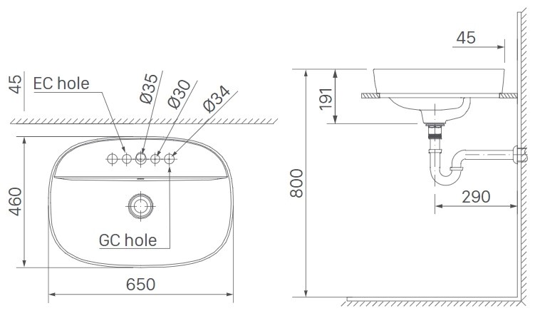 Chậu Đặt Bàn Lavabo INAX AL-652V